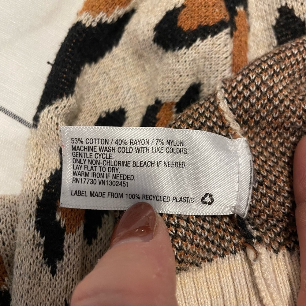 A New Day Leopard Crew Neck Sweater - Picture 5 of 5